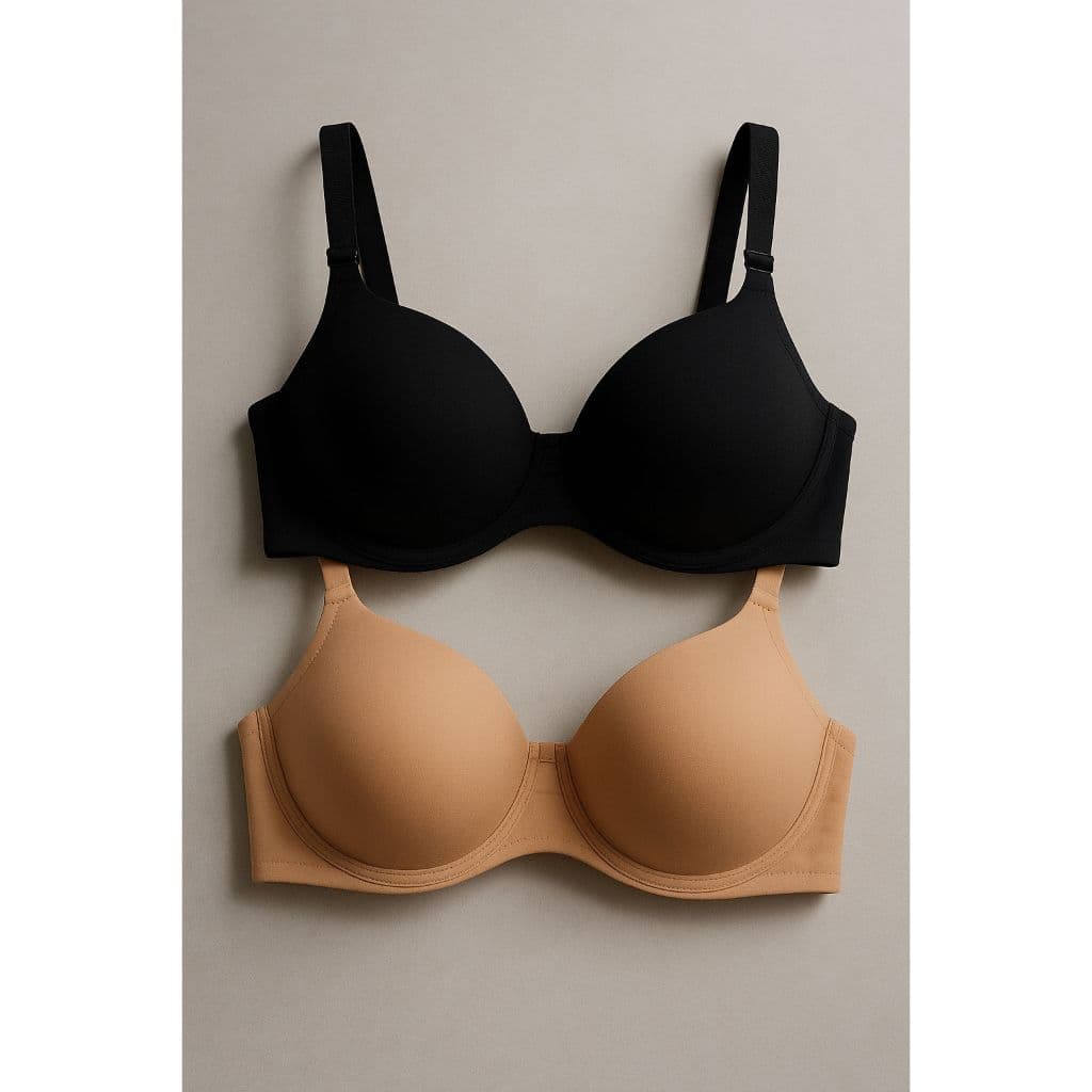 kit c/2 ou 1 Sutiã Básico Reforçado de Microfibra Com Bojo Lingerie Direto Da Fábrica do p ao gg