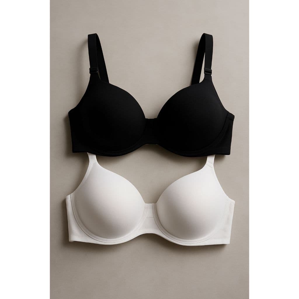 kit c/2 Ou 1 Sutiã Básico Reforçado de Microfibra Com Bojo Lingerie Promoção Direto Da Fábrica