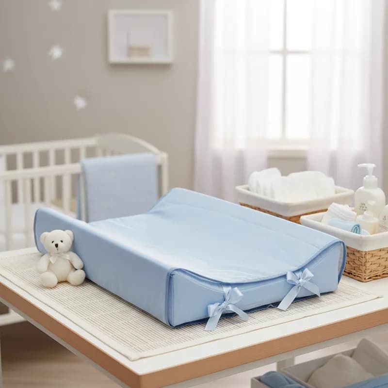 Trocador  Americano azul bebe + capa plastica varias cores