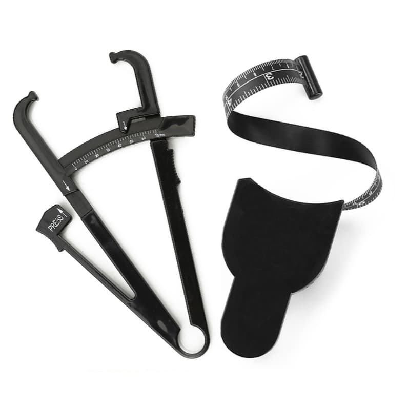 Adipômetro Manual Com Tabela de Porcentagem + Fita Métrica Corporal