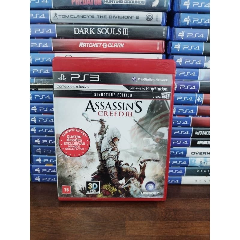 ASSASSINS CREED III MÍDIA FÍSICA