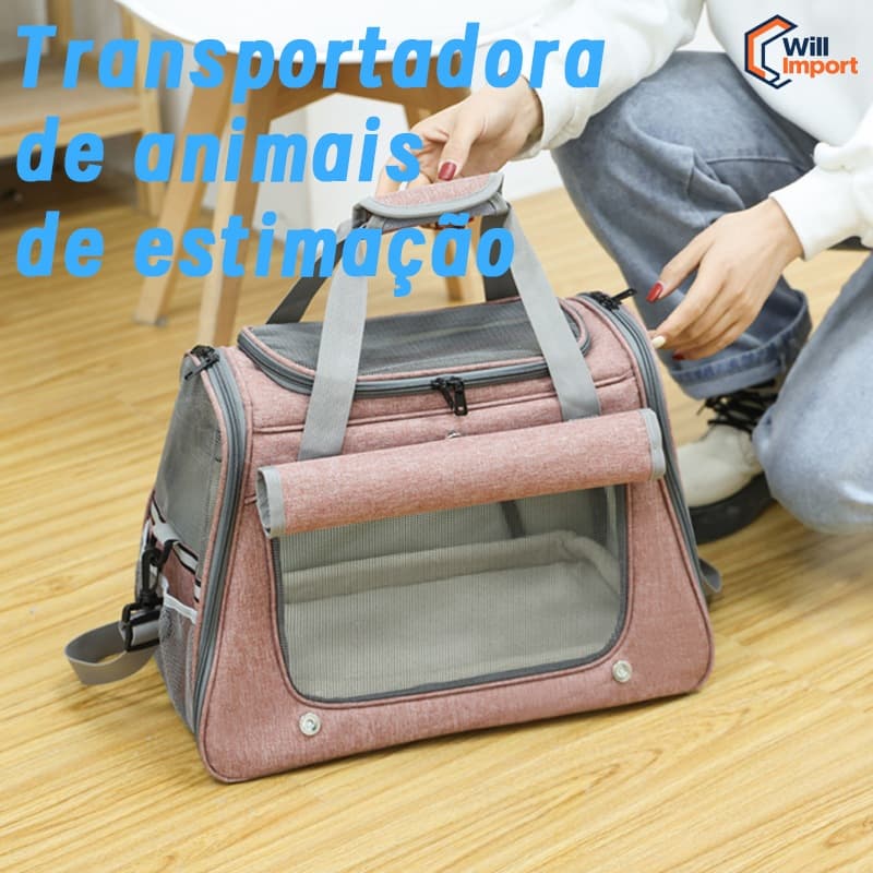 Bolsa Transporte Cães E Gatos Mochila Avião Viagem Mala