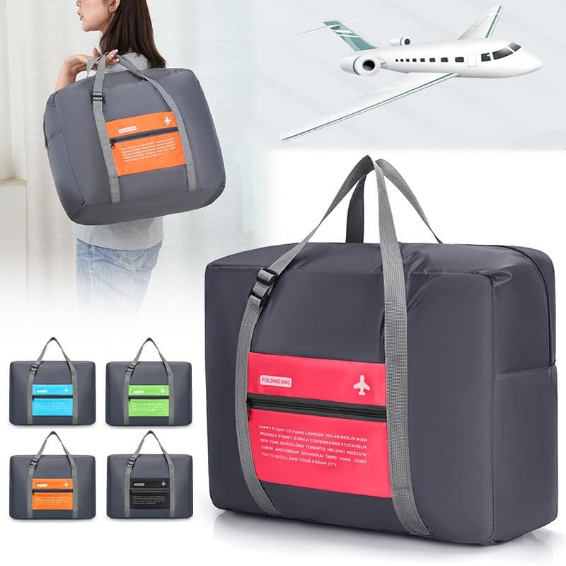 Bolsa para Viagem de Avião Mala Dobrável Capacidade Impermeável- Leve para Bagagem Roupas + Organizador