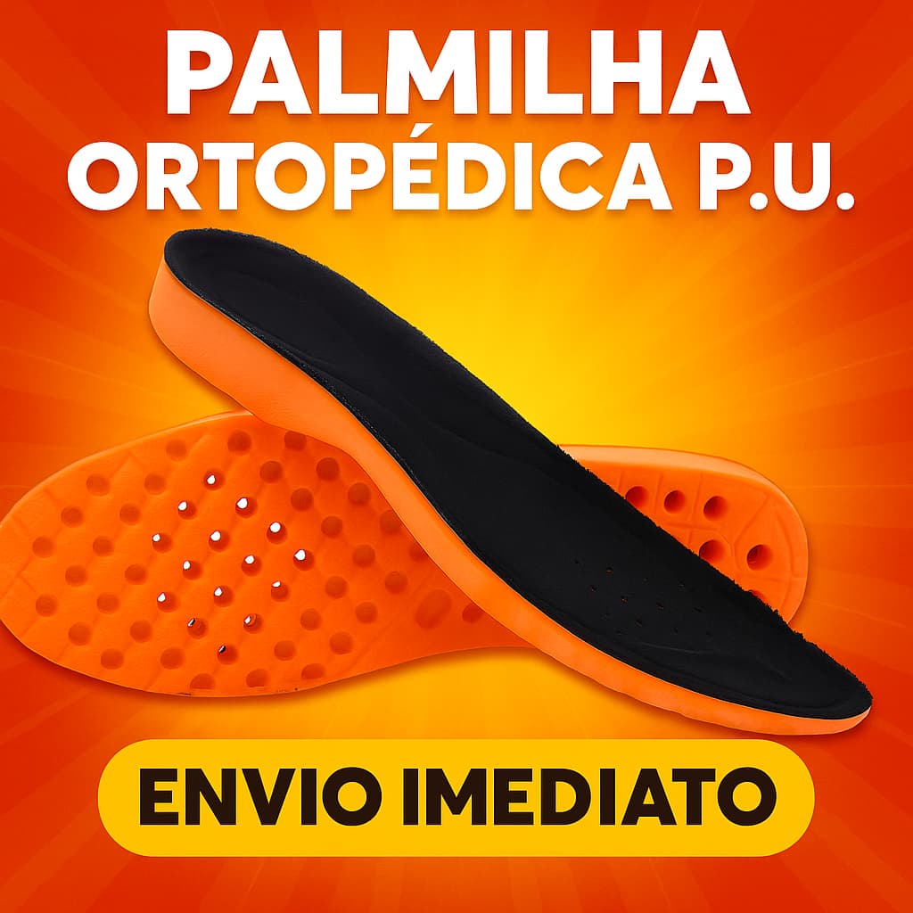 Palmilha Ortopédica De Gel Anatômica + Conforto