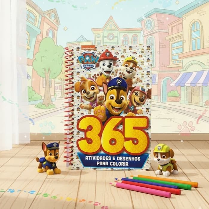 365 Atividades e Desenhos para Colorir / Patrulha Canina / Espiral 