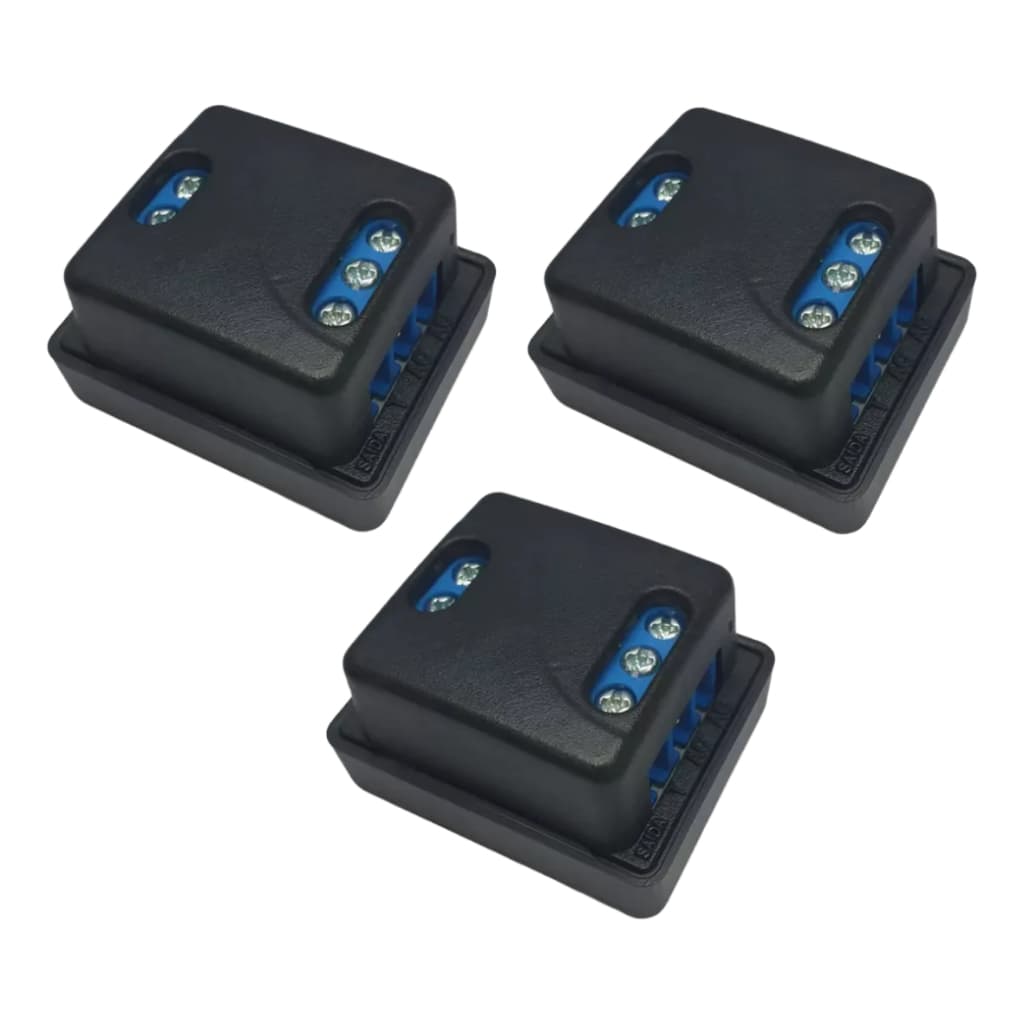 Protetor De Rede Aterramento 127/220v Kit Com 3