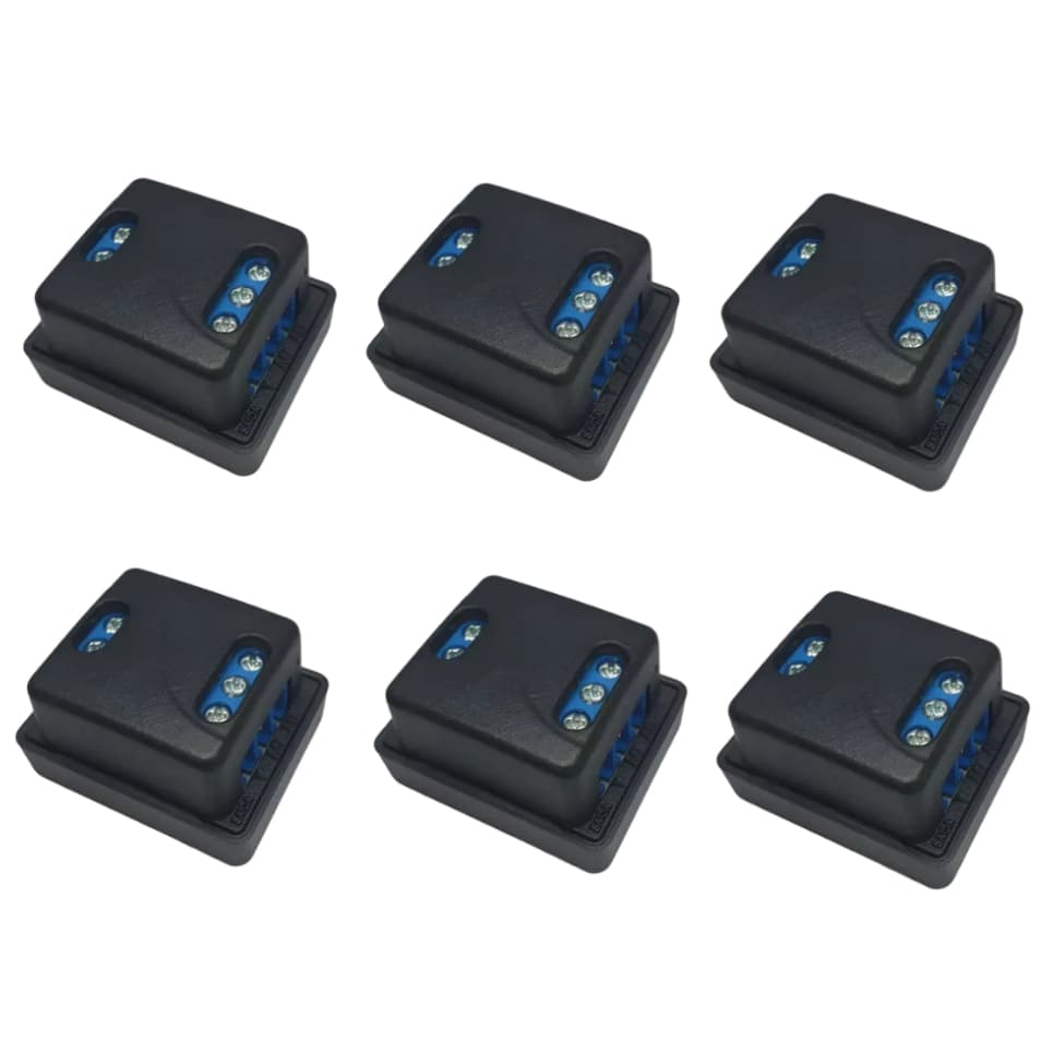 Protetor de Rede Aterramento 127/220v Kit Com 6