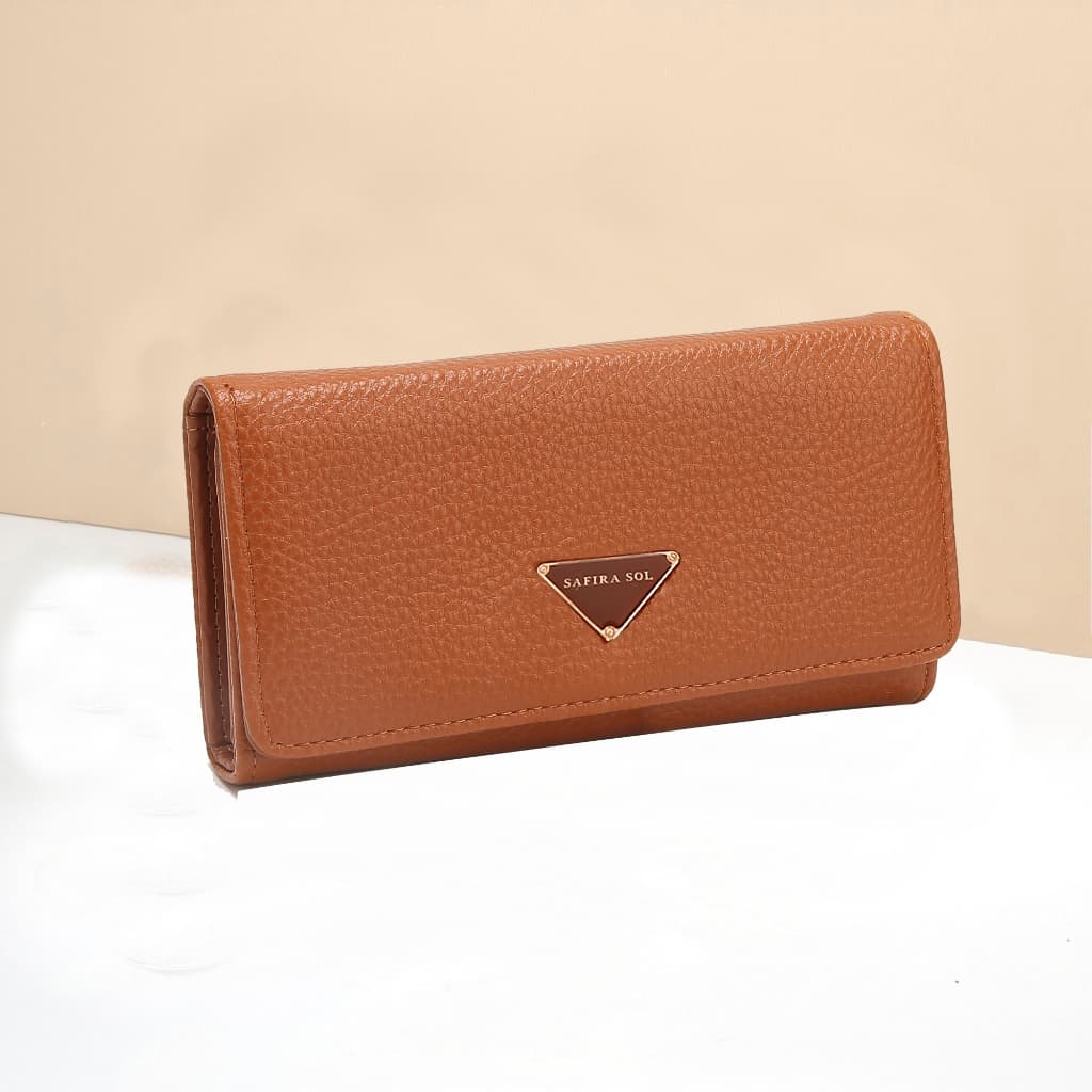 Carteira Comprida Multiuso Feminina / Porta-Cartão com Fivela / Bolsa Fashion para Mulheres L3012