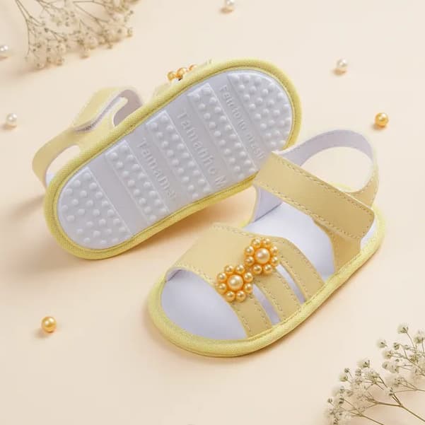 Sandália Infantil Menina Bebe Flor Confortável Leve Antiderrapante Dia Dia Promoção