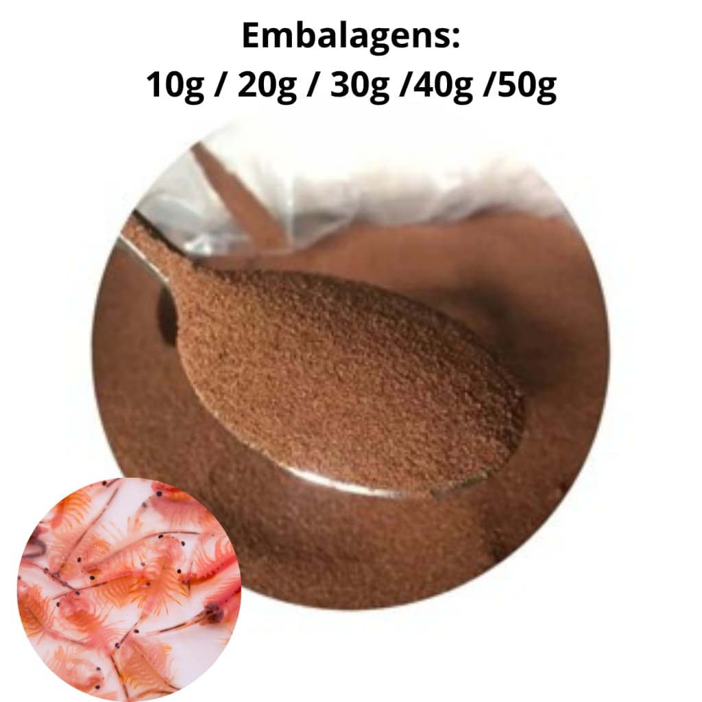 Cisto de Artêmia Salina Granel de 10g a 50g - Alta Taxa de Eclosão - Alimento para Alevinos