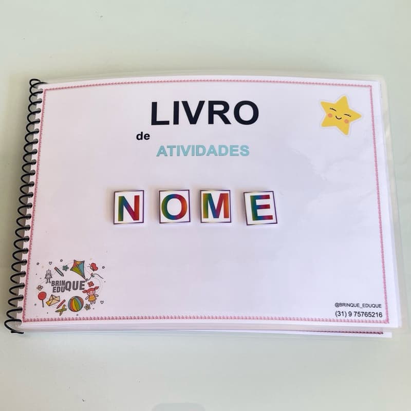 Livro personalizado de atividades  - Pedagogia - Fonoaudiologia - Psicopedagogia - Educação Infantil