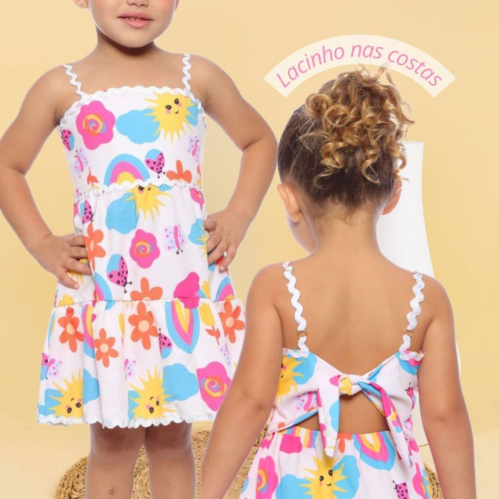 Vestido Infantil Femenino  Para Festas Final de Ano LINHA PREMIUN