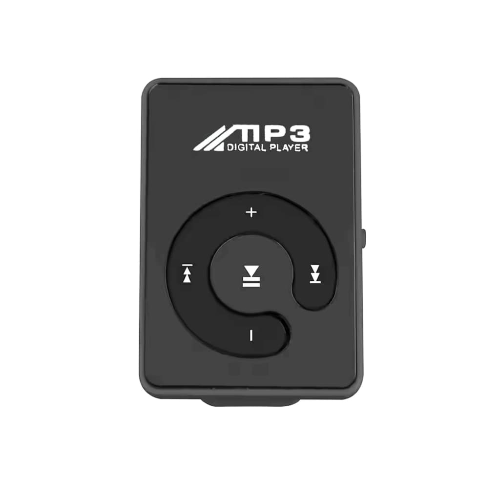Mini mp3 player portátil de mirror, suporta música, cartão micro tf, para esportes ao ar livre