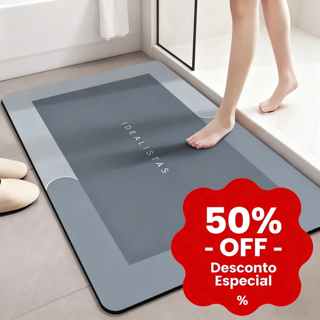 Tapete Antiderrapante de Banheiro Super Absorvente,Tapete Absorvente Antiderrapante Para Banheiro/Porta De Entrada