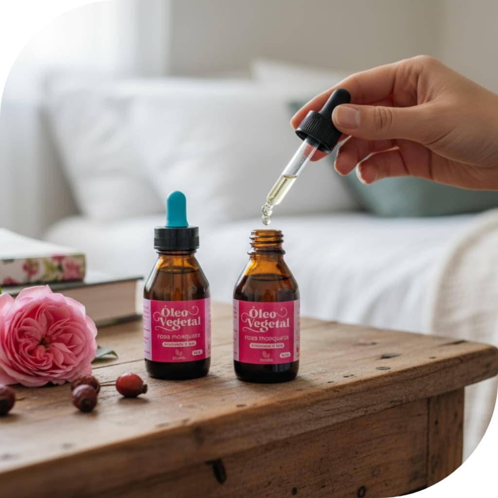 Óleo vegetal de rosa mosqueta | Vegano e ecológico