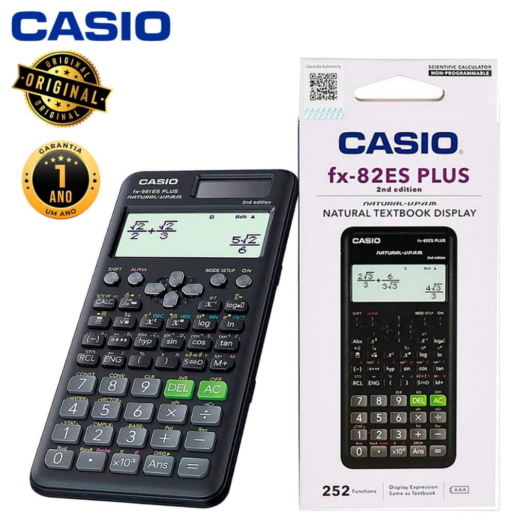 Calculadora Científica FX-82ES Plus fx 82 es 252 Funçoes Original