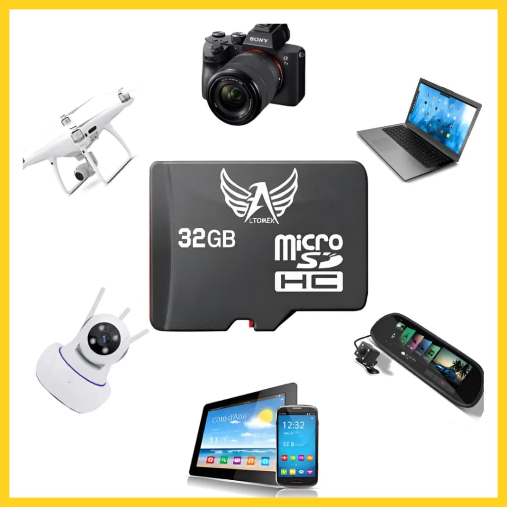 Cartão de Memória 3 em 1 64GB 32GB 16GB 8GB MicroSD Classe 10 com Adaptador SD e USB