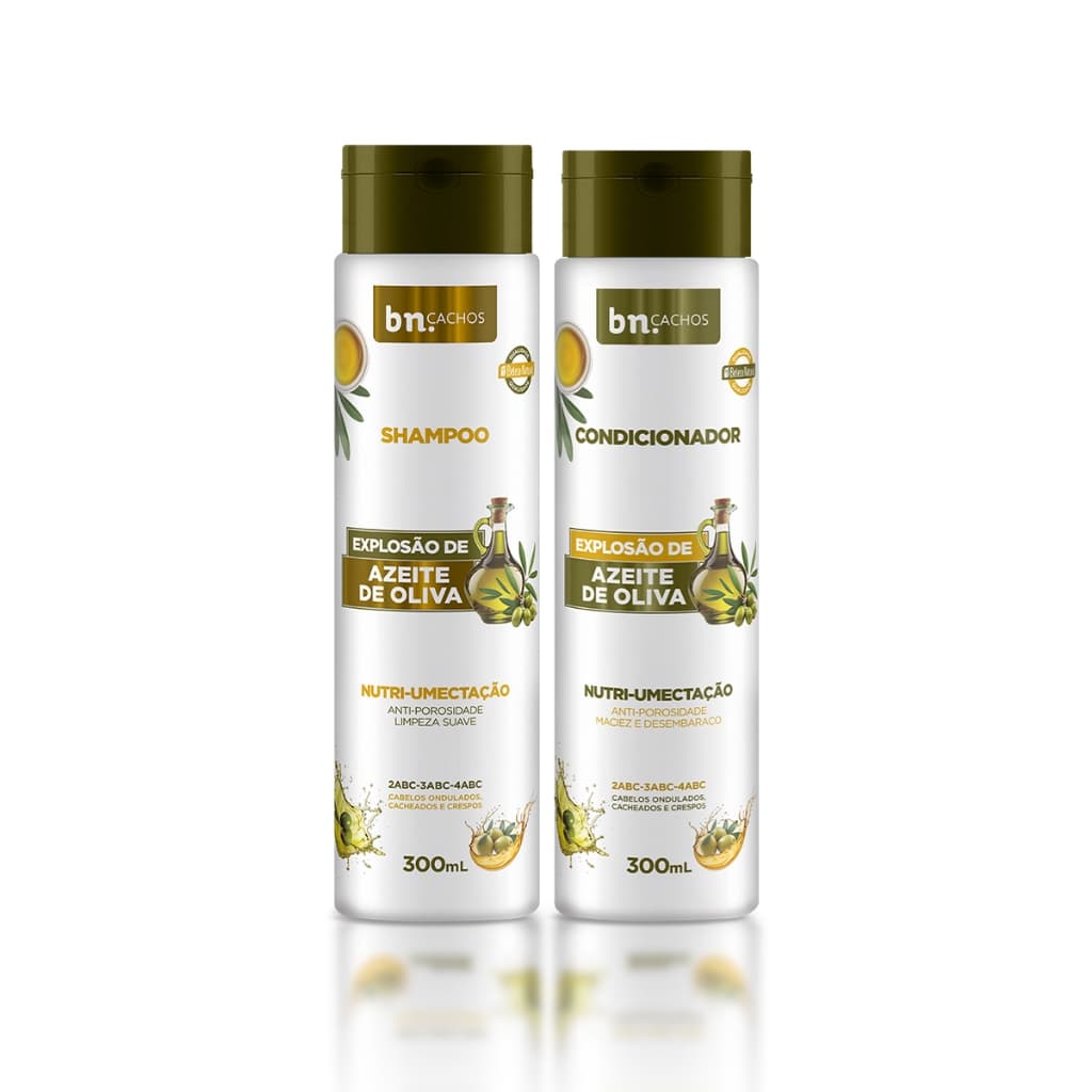 Kit Shampoo + Condicionador Explosão de Azeite de Oliva | bn.Cachos