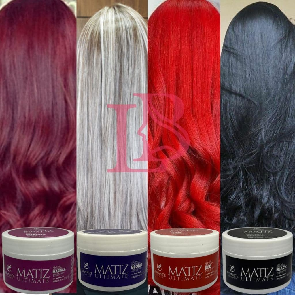 Máscara Tonalizante Matizadora Vivance Resultado 100% Natural Sem Amônia 250g