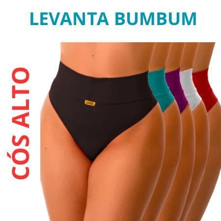 Kit Calcinhas Cós Alto Lisas Define Barriga Fio Duplo Calcinha levanta Bubum Sensual