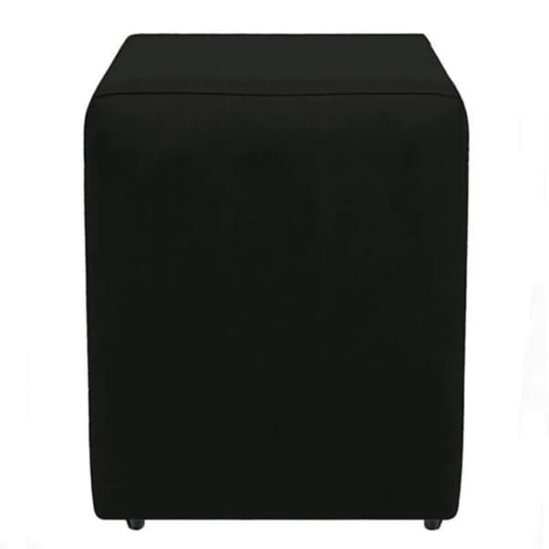 Capa Para PUFF Quadrado Malha Coladinha Marrom Decoração