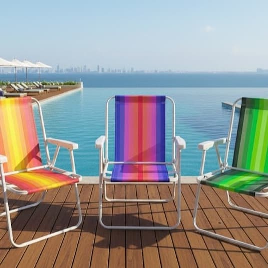 Cadeira de Praia uso Individual - 100kg