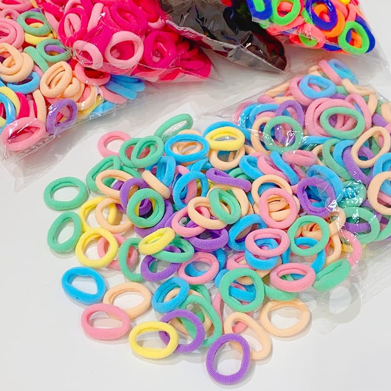 360 Unidades Mini Rabicó Xuxinha De Cabelo Meia De Seda