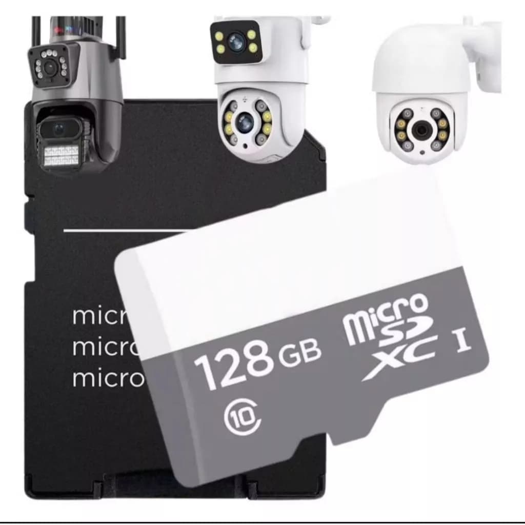 Kit 1/2 Cartão Micro SD Ultra Classe 10 16GB 32GB 64GB 128GB c/ Adaptador p/ Celular, Câmera e Segurança