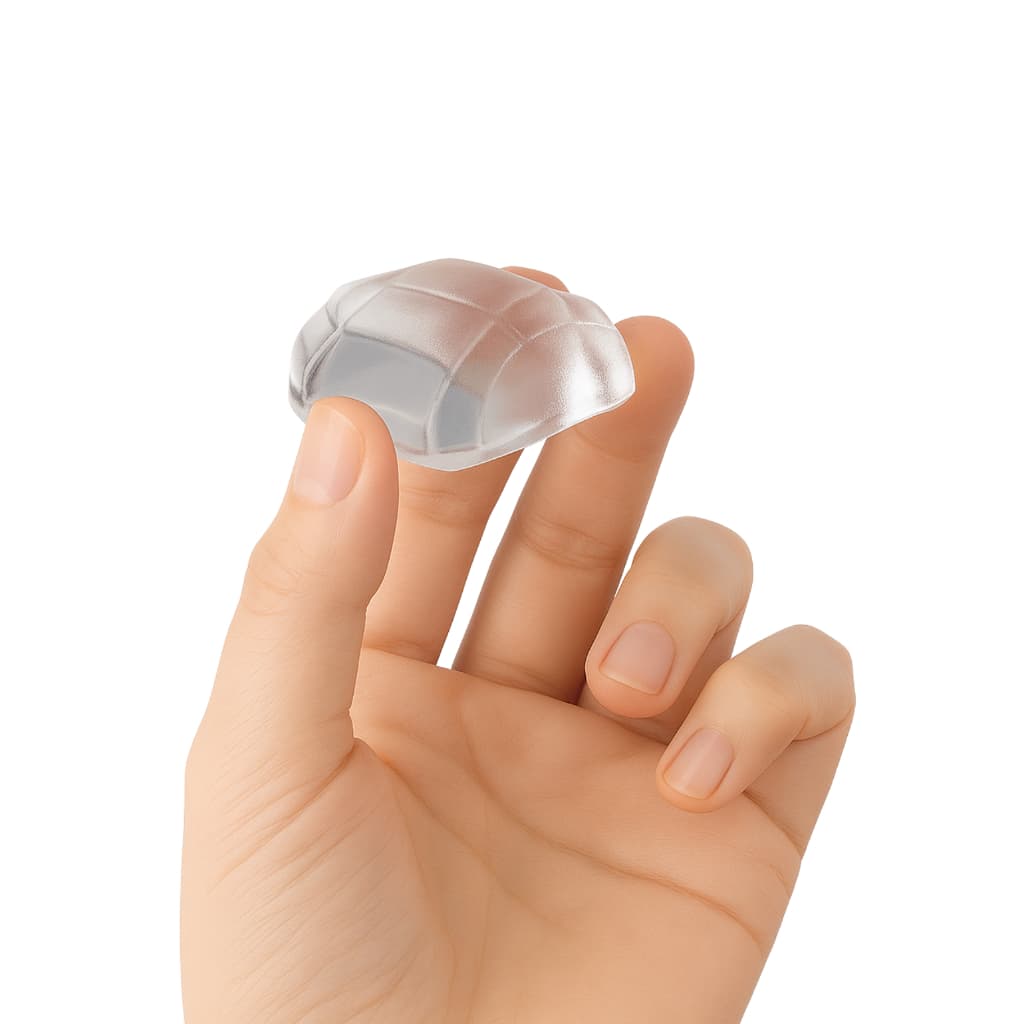 Batente para Porta Transparente Auto adesivo proteção parede fechadura Instalação fácil e sem furos