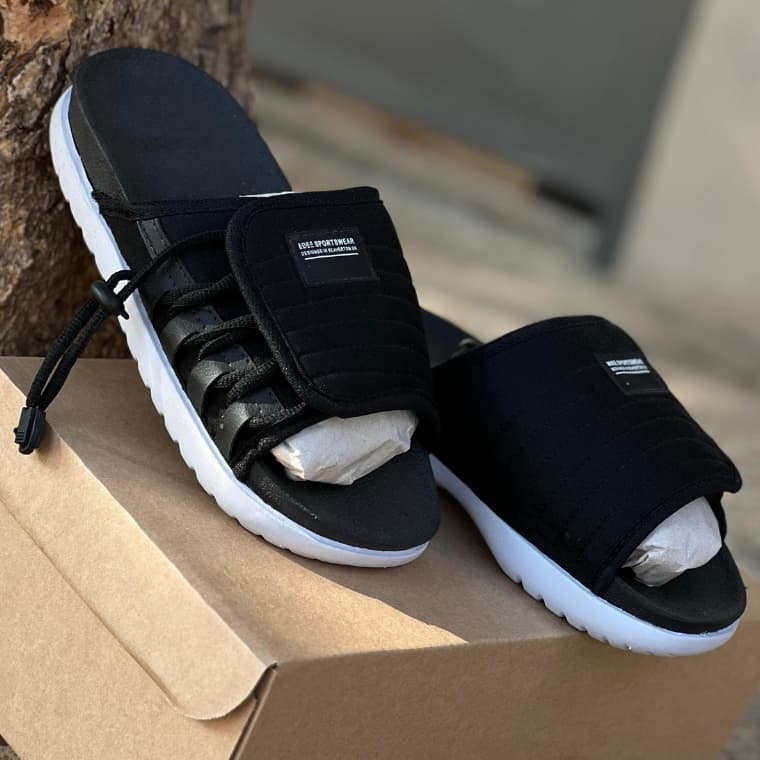 Chinelo Masculino Asunaaa Preto Casual Confortável Macio Anatómico Sandália Feminina Slide Nuvem Leve