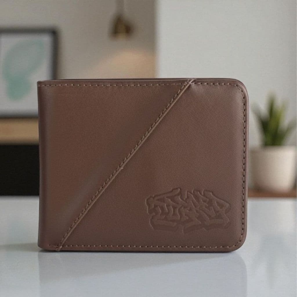 Carteira Masculina Cafe em Couro Masculina com Porta CNH e Documentos