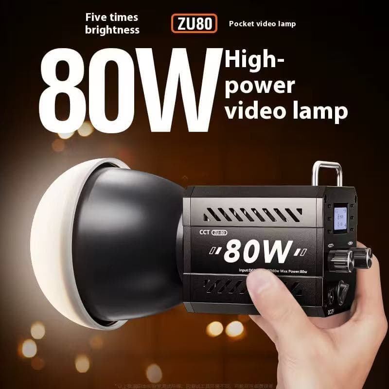 Luz de preenchimento  portátil de 80W para fotografia Portátil LED COD 3000-6500k Sem Fio Com Bateria Recarregal