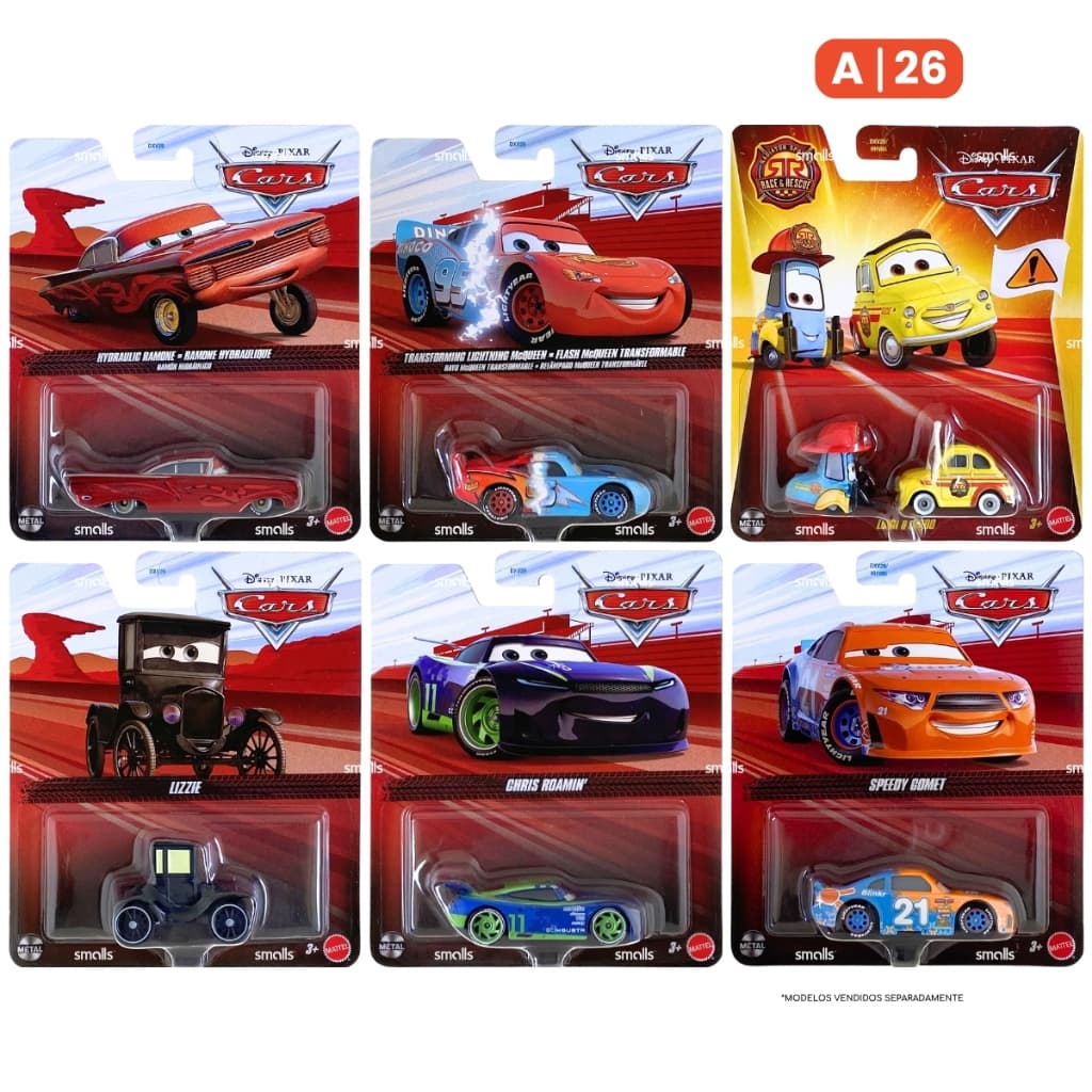 Disney Pixar Cars - Carros Miniatura - 1:55 - À Escolha - Mattel