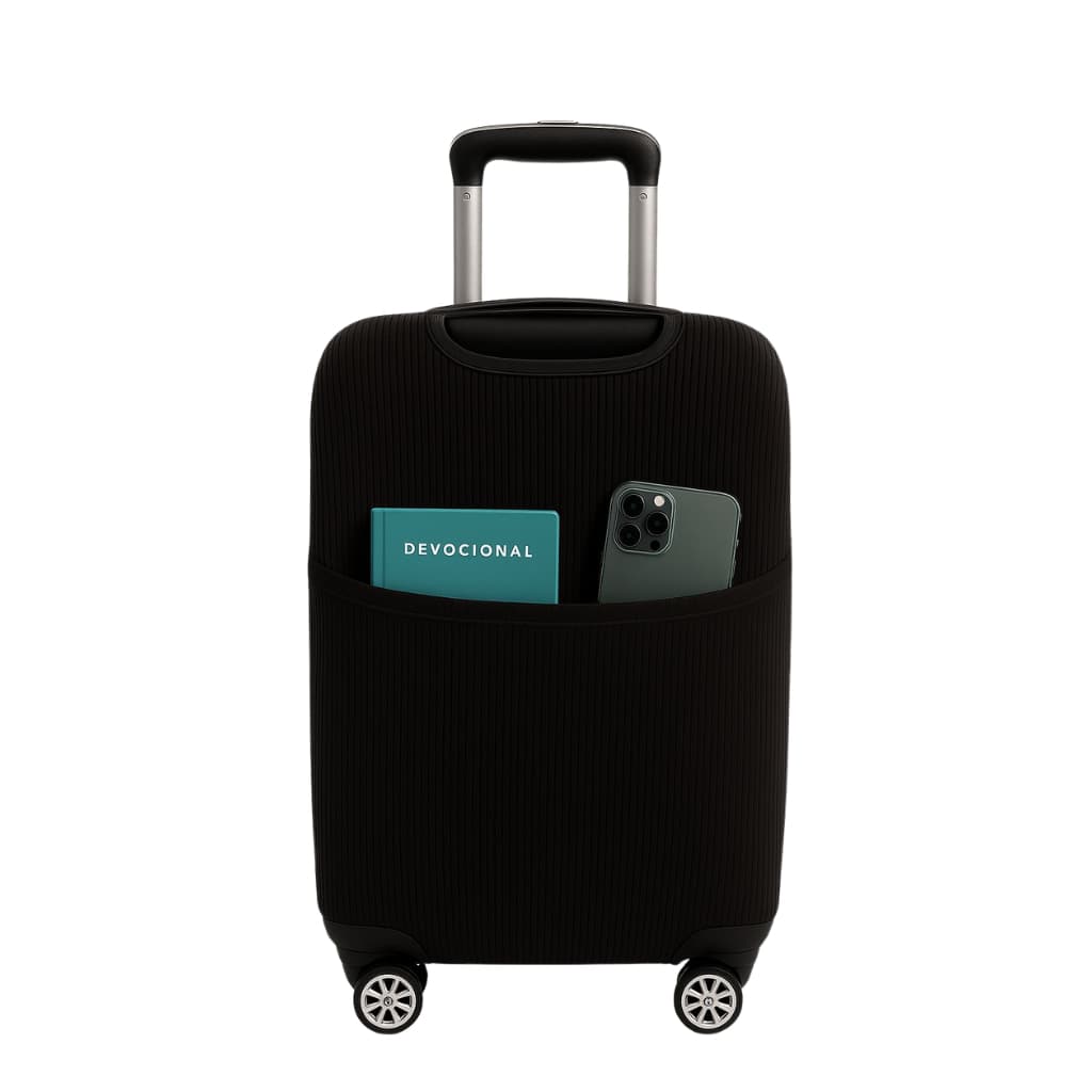 Capa Protetora Para Mala De Viagem Premium Com Bolso Grande Pratico Envio Imediato Viagem Bagagem