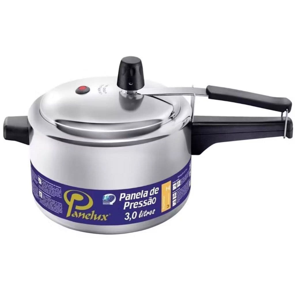 Panela Pressão Alumínio Polida 3 Litros  Panelux Polida Prática