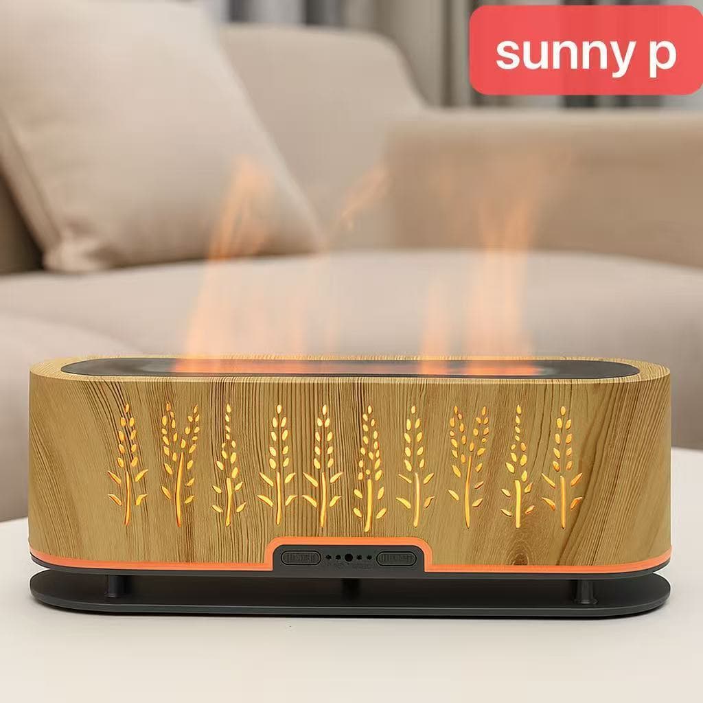 Umidificador Difusor Ar 3d Atomização Lareira Chama