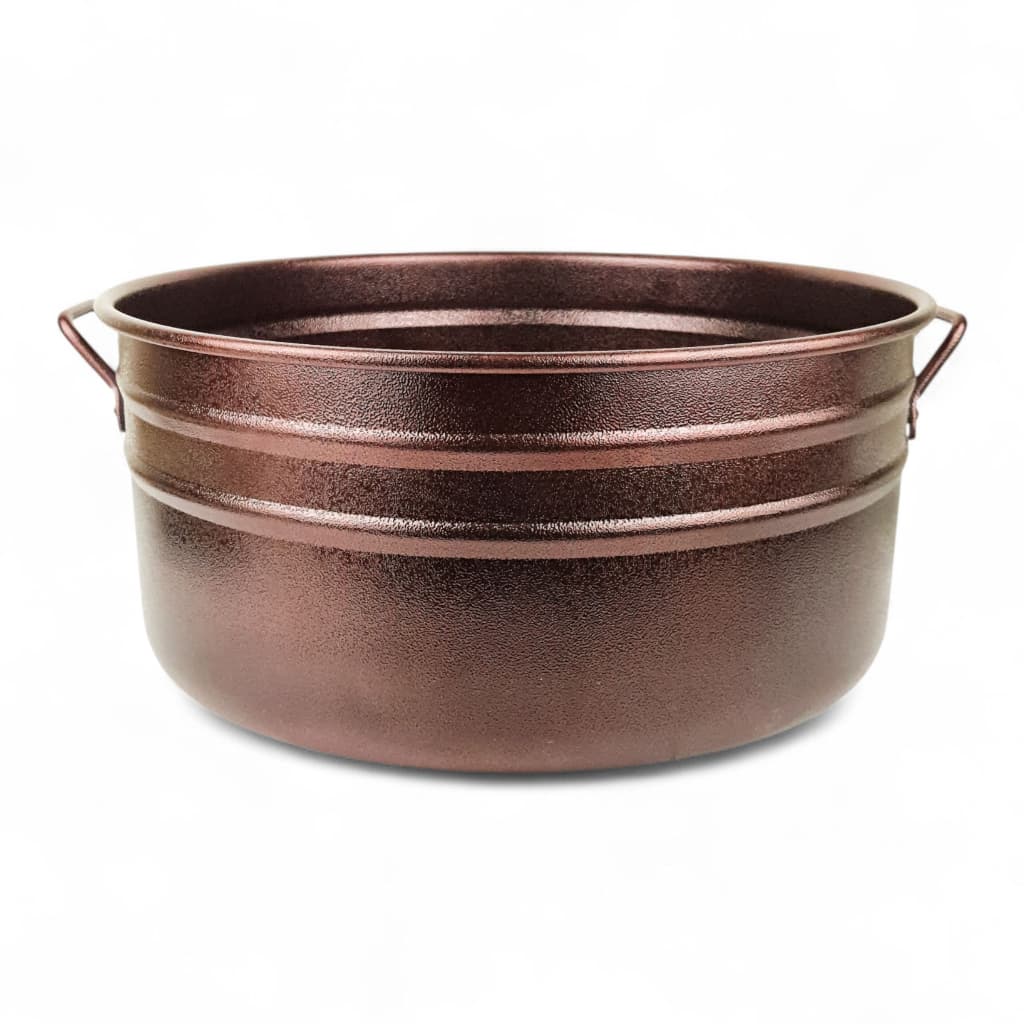 Tina balde Escalda-Pés Bacia Pendicure Spa c alças ouro velho