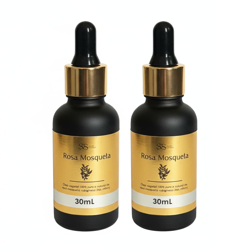 Kit 2 Óleo de Rosa Mosqueta 100% Rubiginosa Puro Orginal e Importado 30 mL cada
