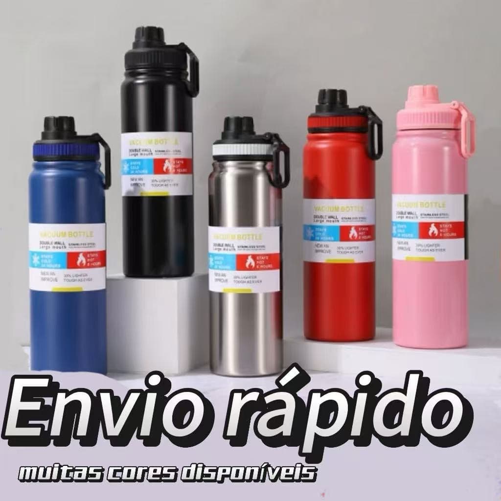 Garrafa Térmica 800ml Garrafa Espacial Quente & Frio Com Isolamento De Inox Grande Capacidade