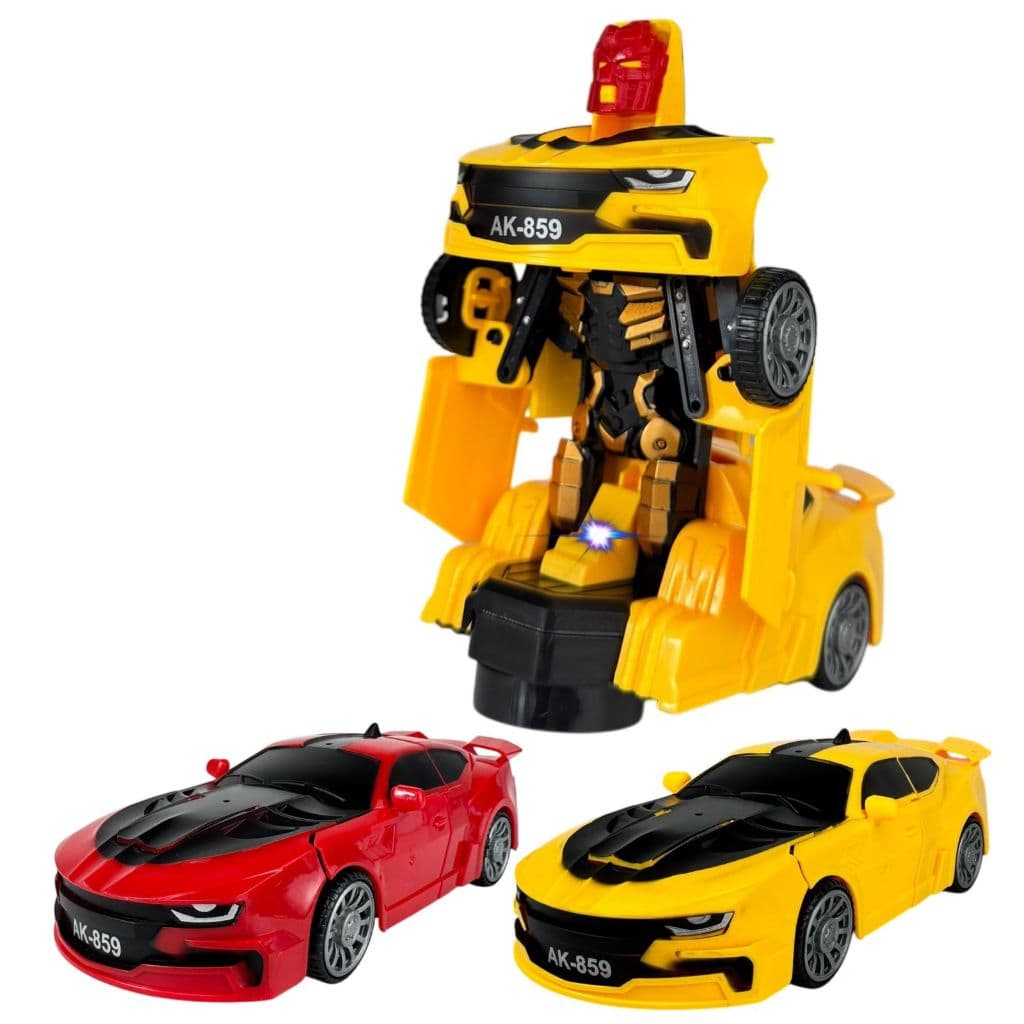 Super Carro Robô Transform Camaro Com Som, Luz E Movimento Brinquedo Infantil
