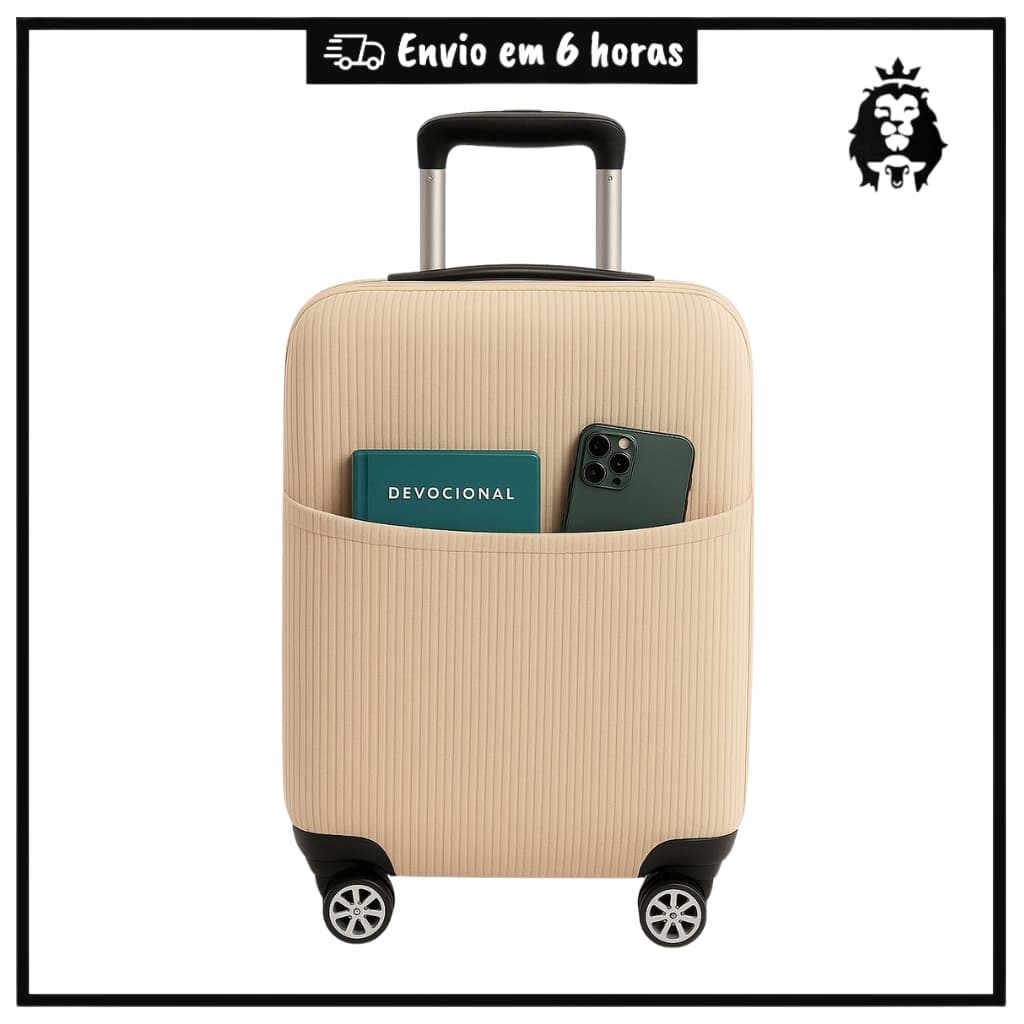 Capa Protetora para Mala de Viagem com Bolso 10kg a 23kg – Elástica e Lavável Promoção Envio Imediato