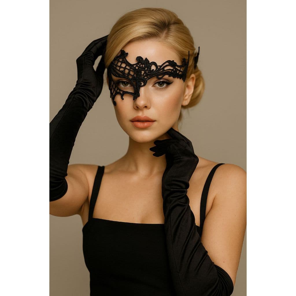 Mascara De Renda Tecido Feminina Sexys Para Os Olhos Festa Fantasia Baile Halloween Carnaval