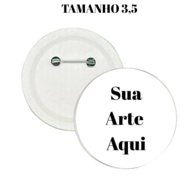 20 Bottons Personalizado 3,5cm Boton Botons Botão Broche