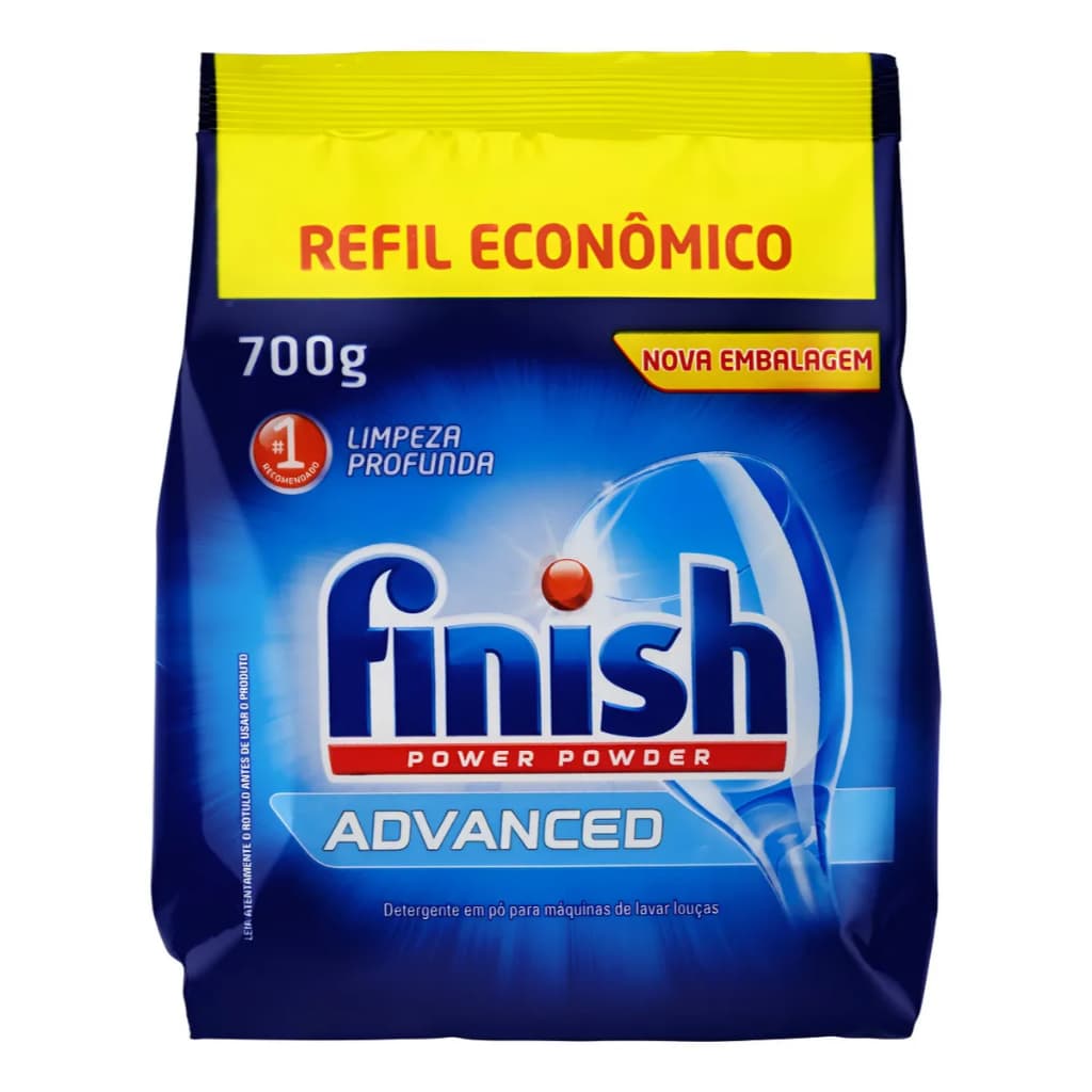 Detergente em Pó Finish 700g para Lava Louças (Embalagem Econômica)