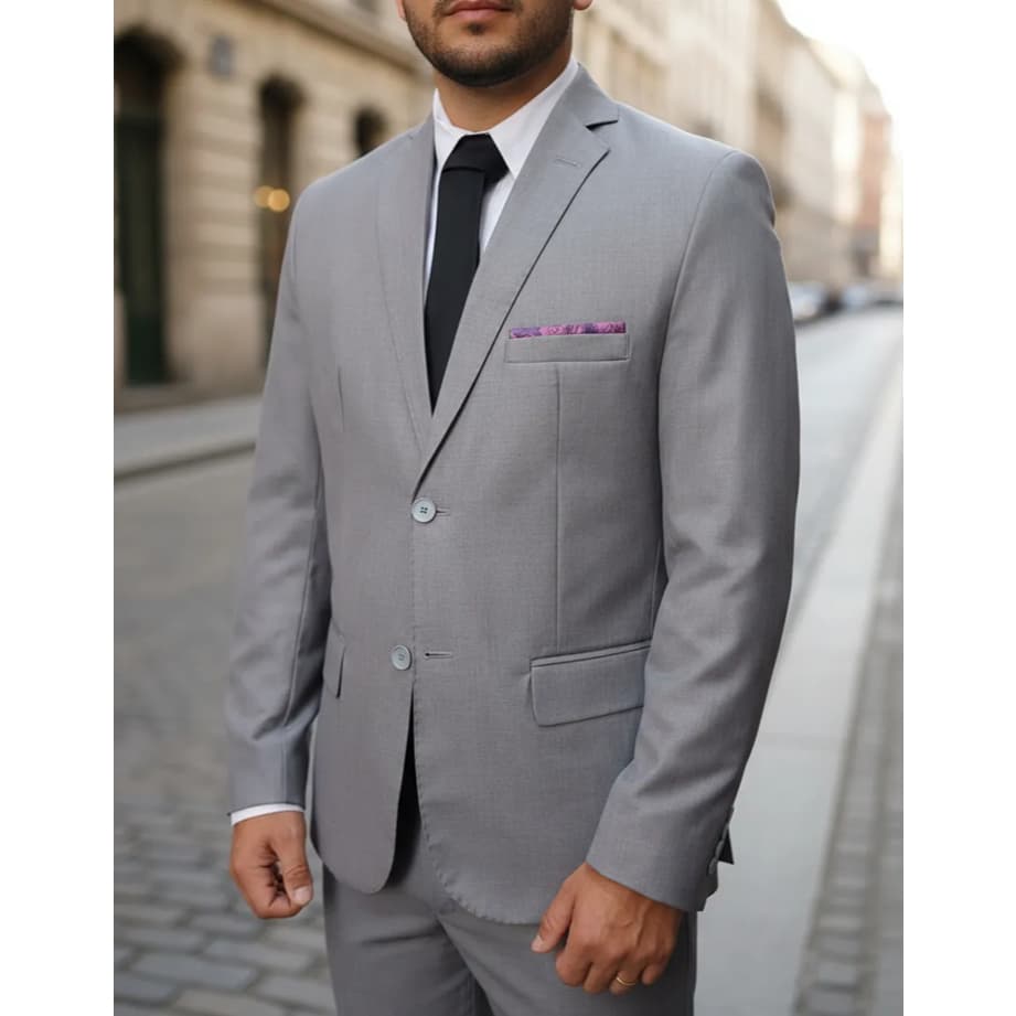 Terno Masculino Premium Linha Luxo Poliviscose Pesponto Lapela - Alta Qualidade