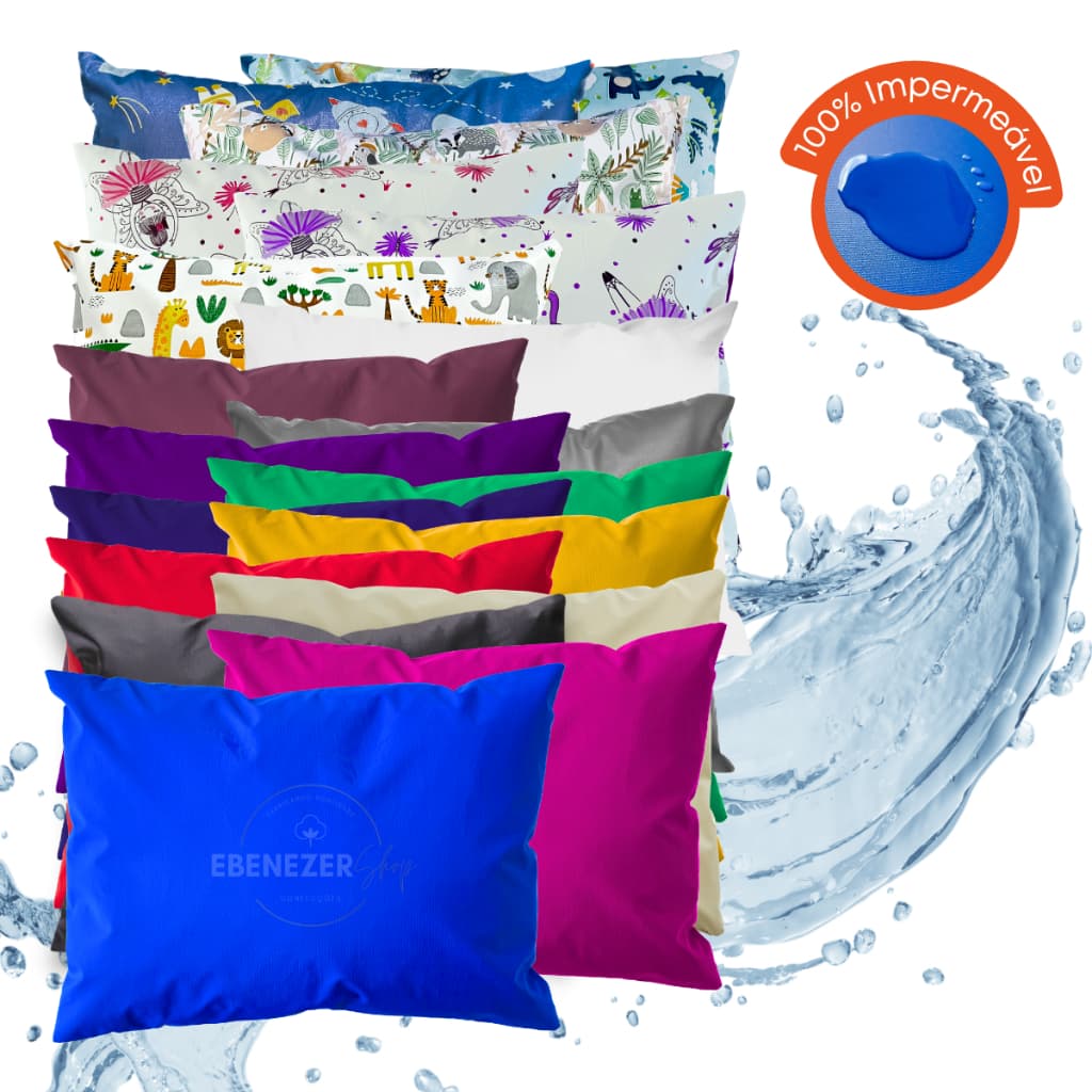 Capa Impermeável Para Travesseiro Hospitalar Protetor Antialérgico Antiácaro Fronha Impermeável