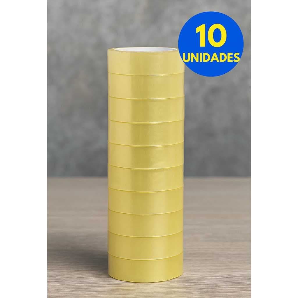 Kit Durex pequeno Fita Adesiva 12mm x 10m Escolar e Escritório Kit e Unidade