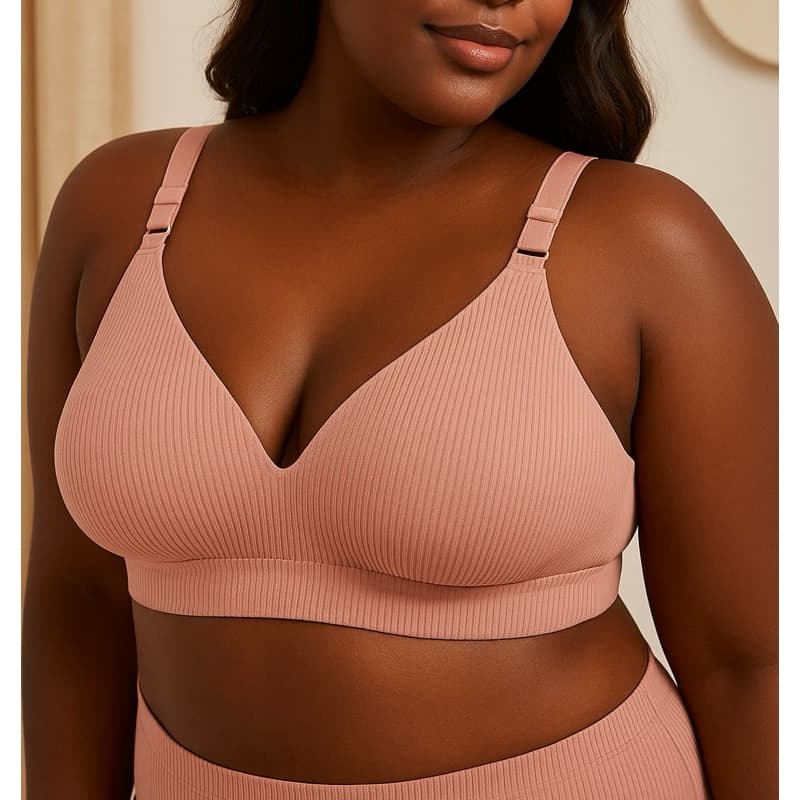 Sutiã Plus Size Top Fitness com Bojo sem Aro Alças Reguláveis  – Conforto e Sustentação