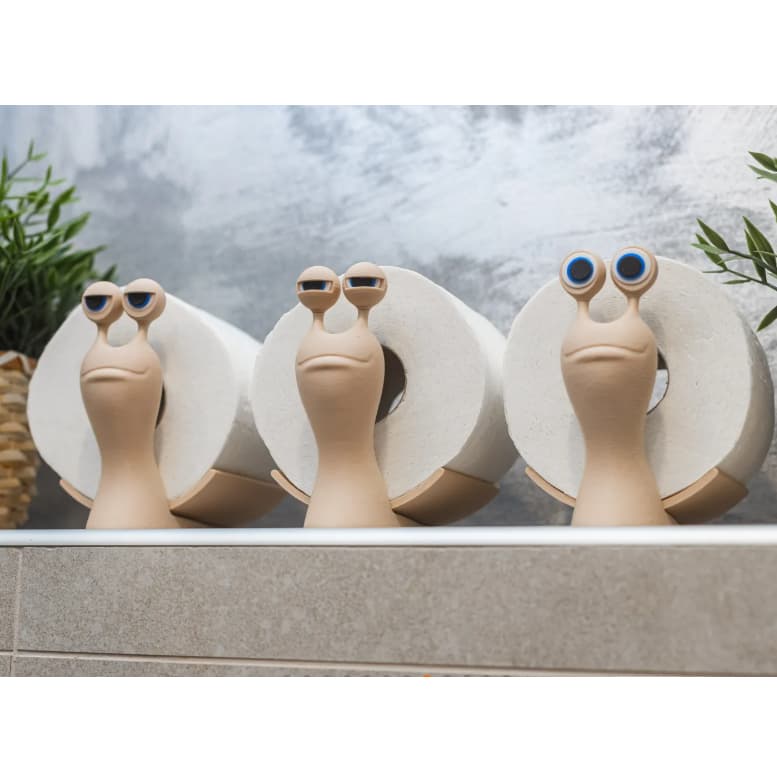 Suporte para papel higiênico decorativo Caracol Criativo