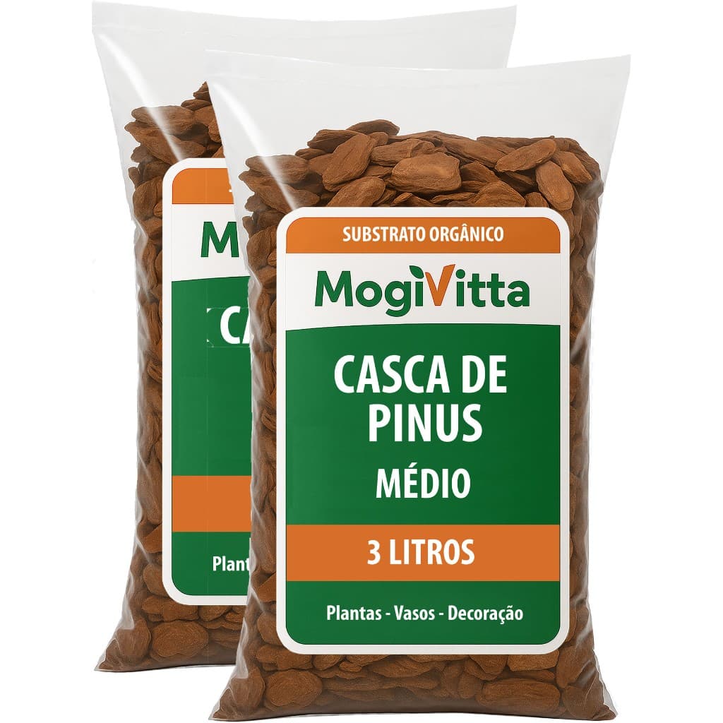 Casca de Pinus Polida Substrato 100% Orgânico Natural Vasos Plantas Ornamentos Decoração de Jardins